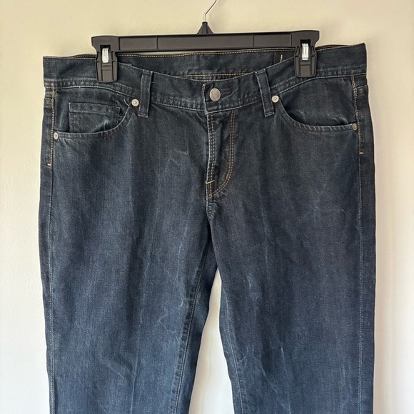 Citizens of Humanity Ingrid #002 Low Waist Flare Jeans Dark Denim Wash Y2K - Picture 3 of 16